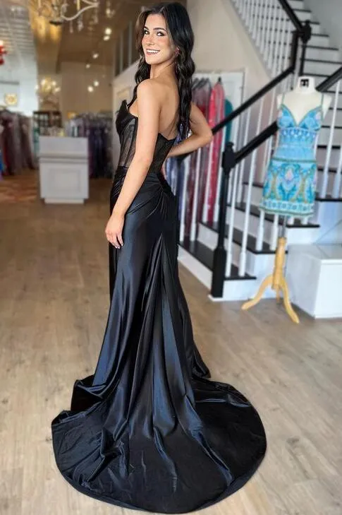 2023  Black Prom Dresses Long ,Hocoming Dresses, Party Dresses PC1084