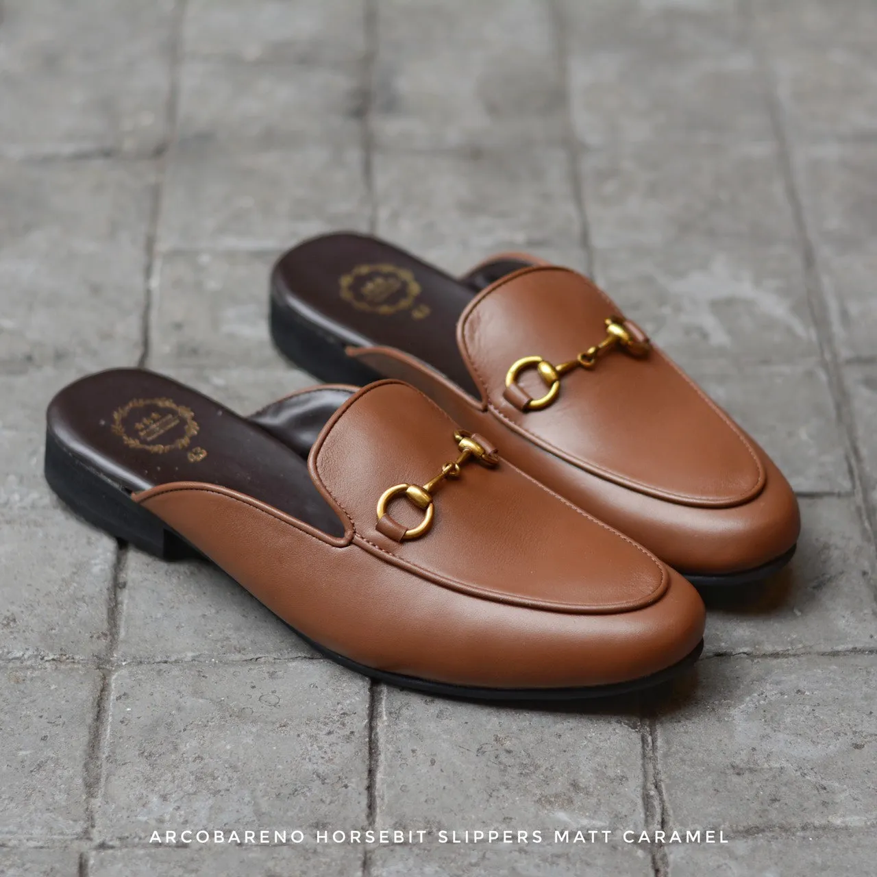 701 Slipper Horsebit Matt Caramel