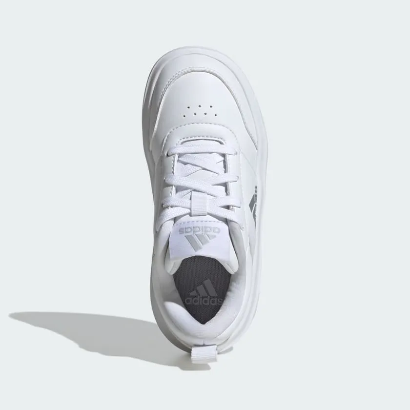 ADIDAS JUNIOR PARK STREET WHITE/SILVER SHOES