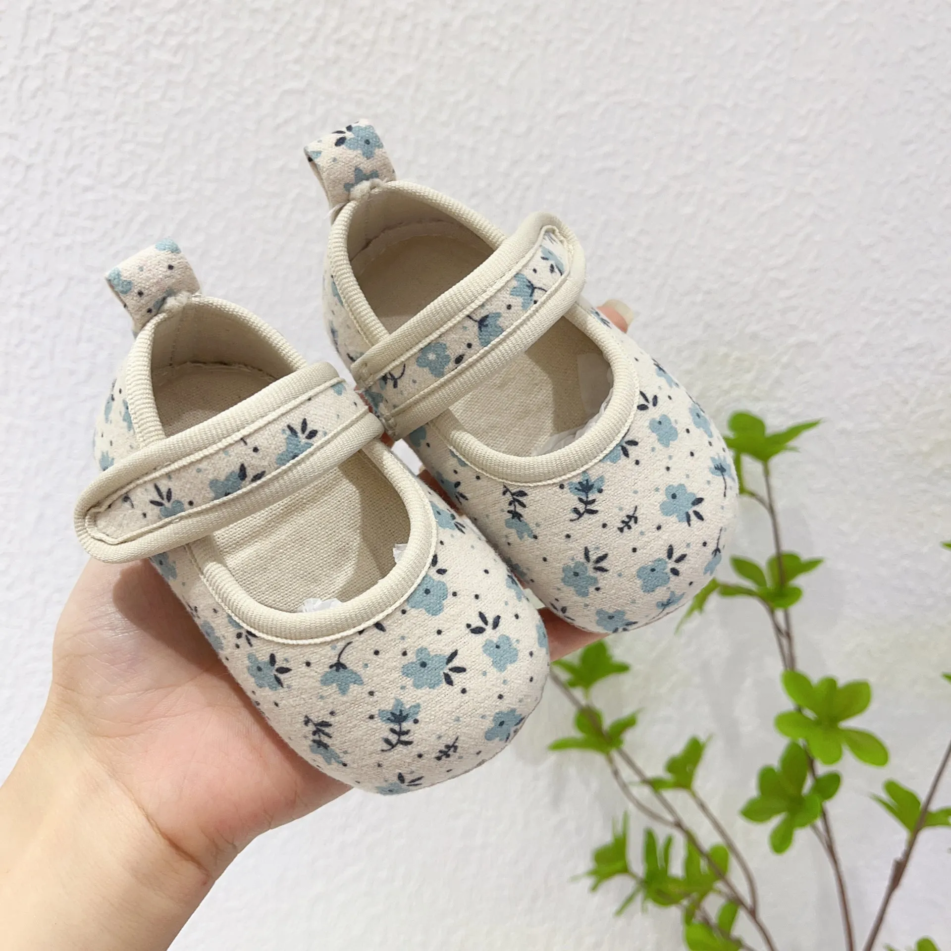 Baby Girls Flower Print Shoes Wholesale 23101955