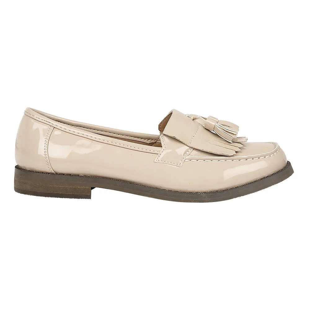 Beige Flat Shoes