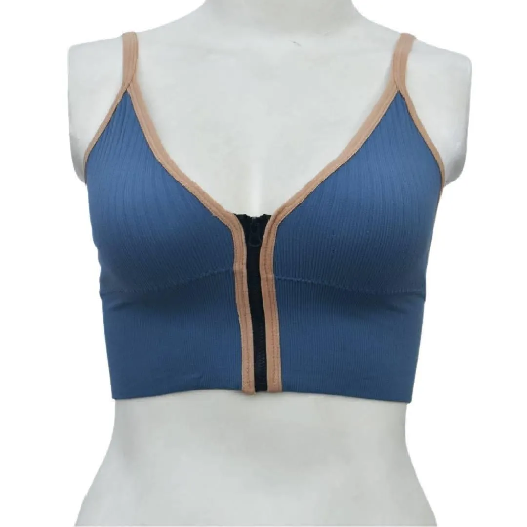 Best Sports Bra Front Open Bra Cotton Bra with Front Zipper for Frozen Shoulder Crop Top Bra