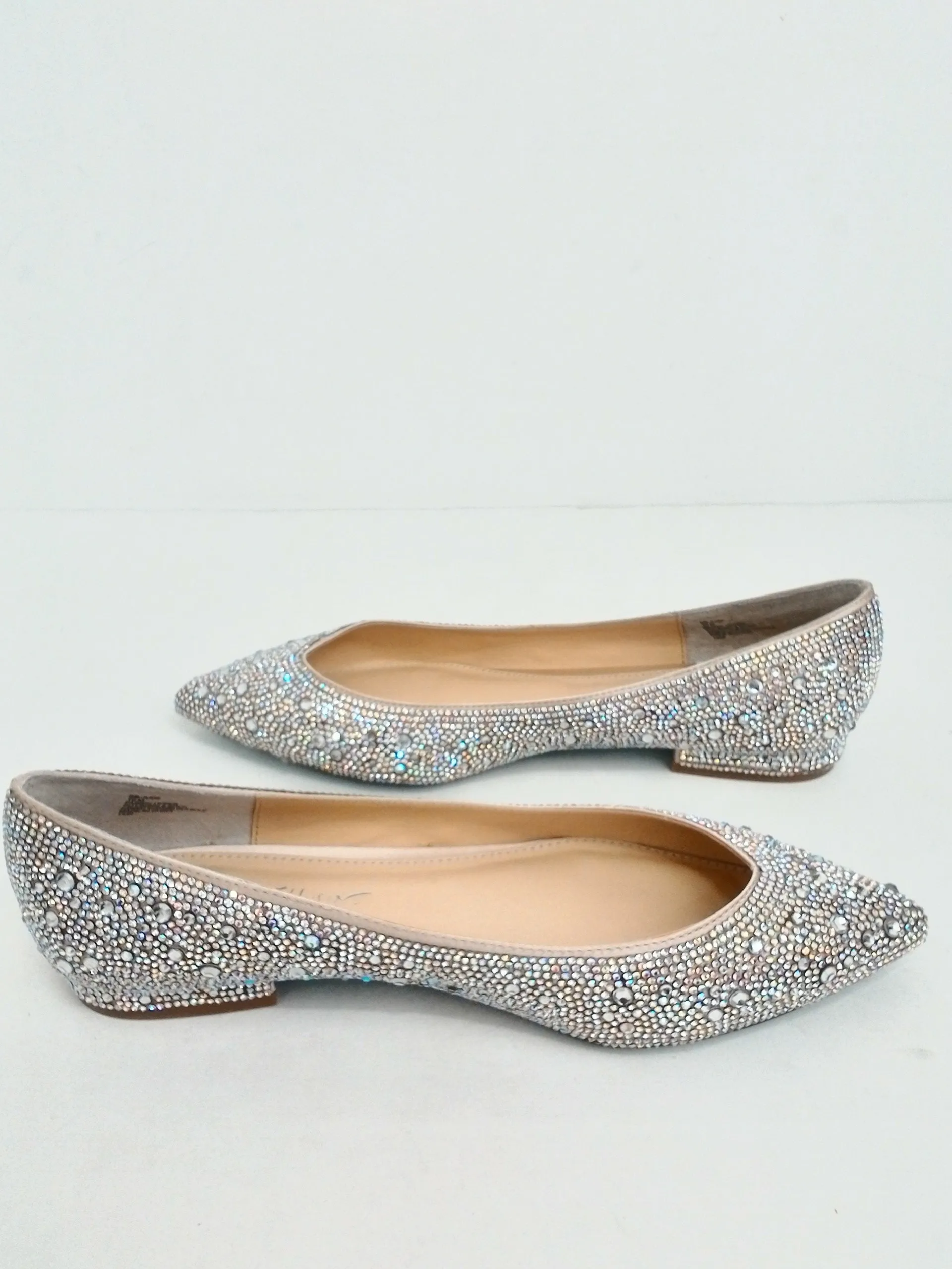 Betsey Johnson Women's Silver Flats Size 10