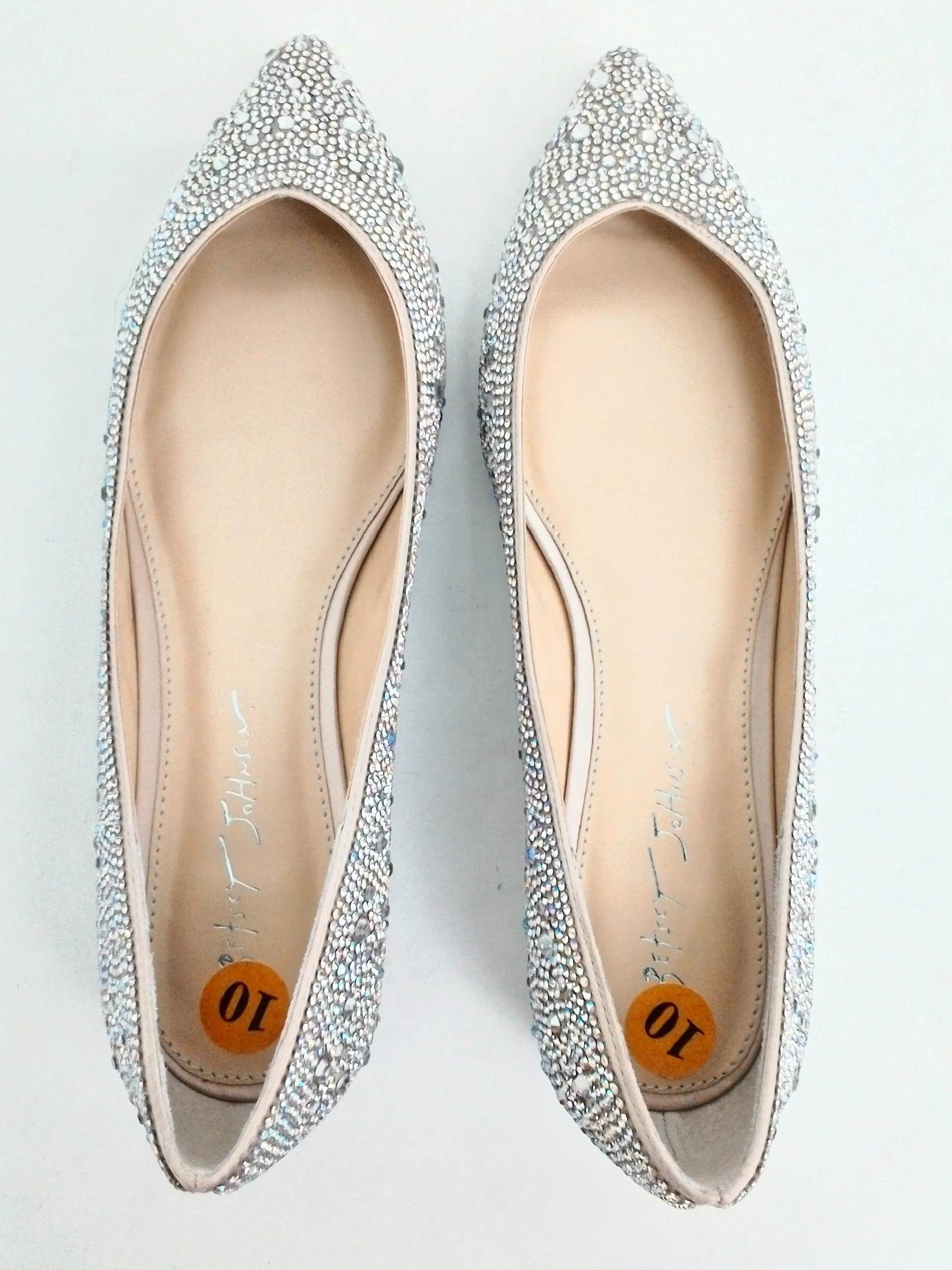 Betsey Johnson Women's Silver Flats Size 10