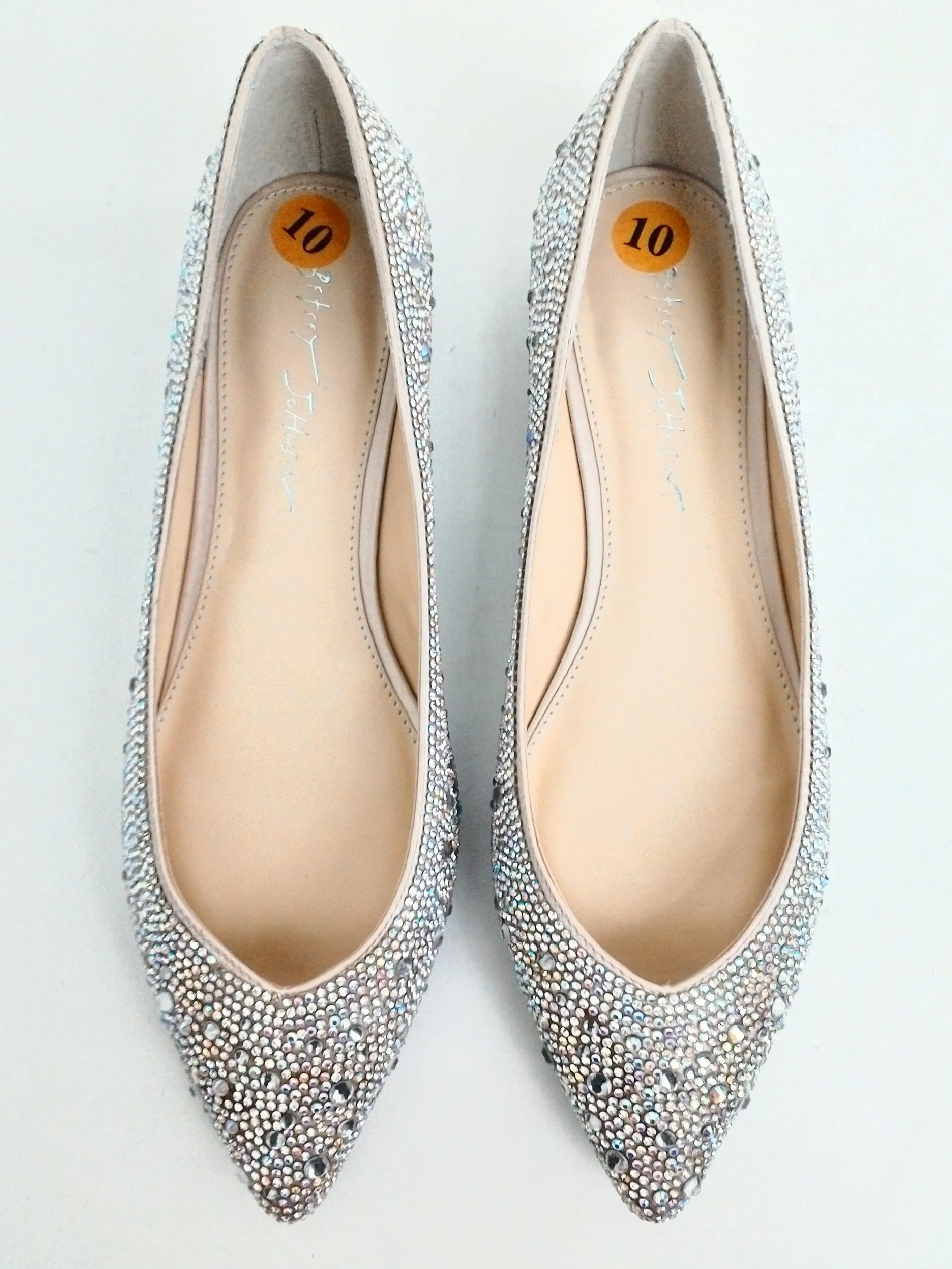 Betsey Johnson Women's Silver Flats Size 10