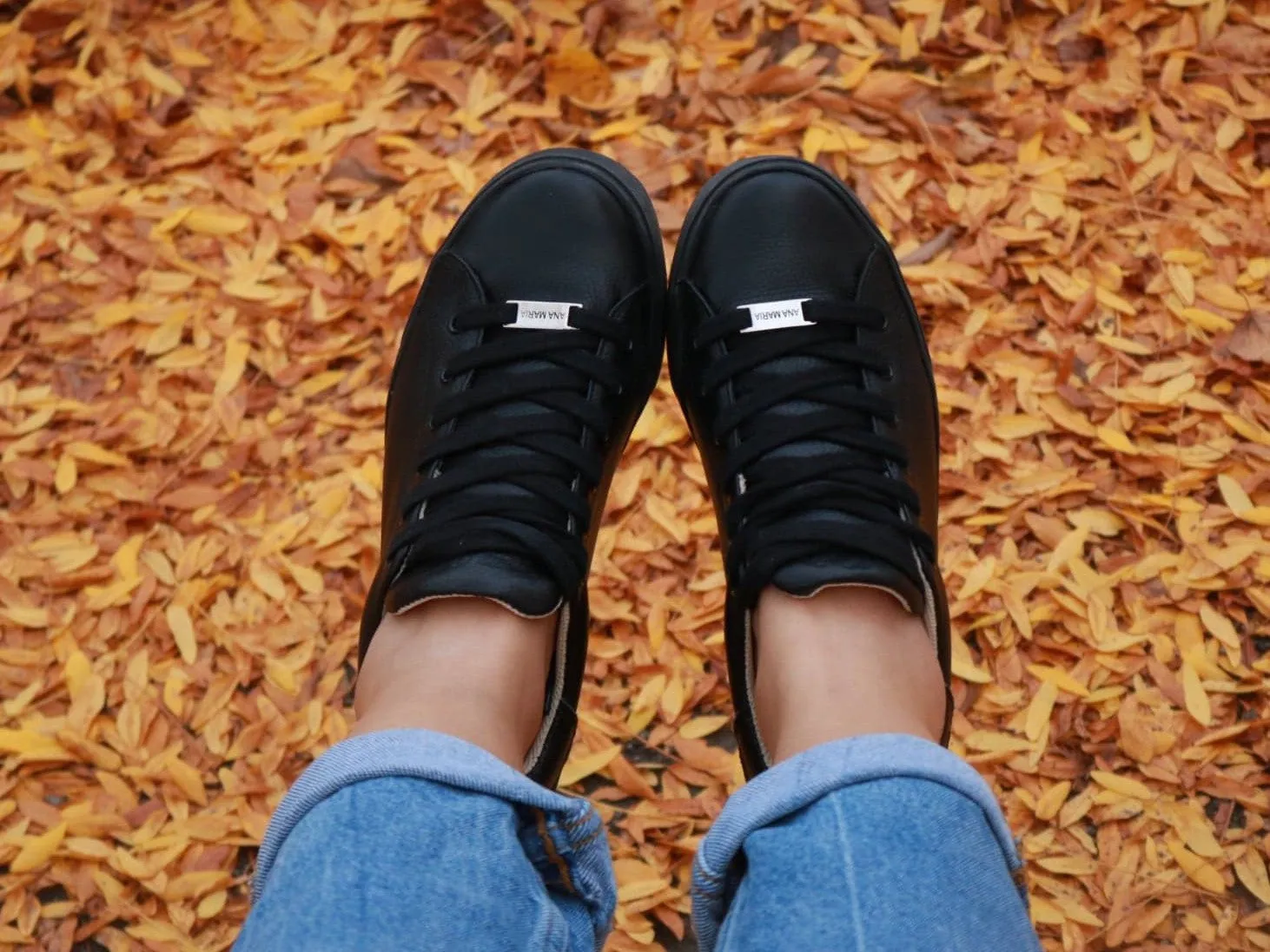 Black-Leather sneaker