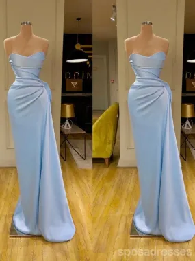 Blue Mermaid Sweetheart Cheap Long Prom Dresses,Evening Party Dresses,12896