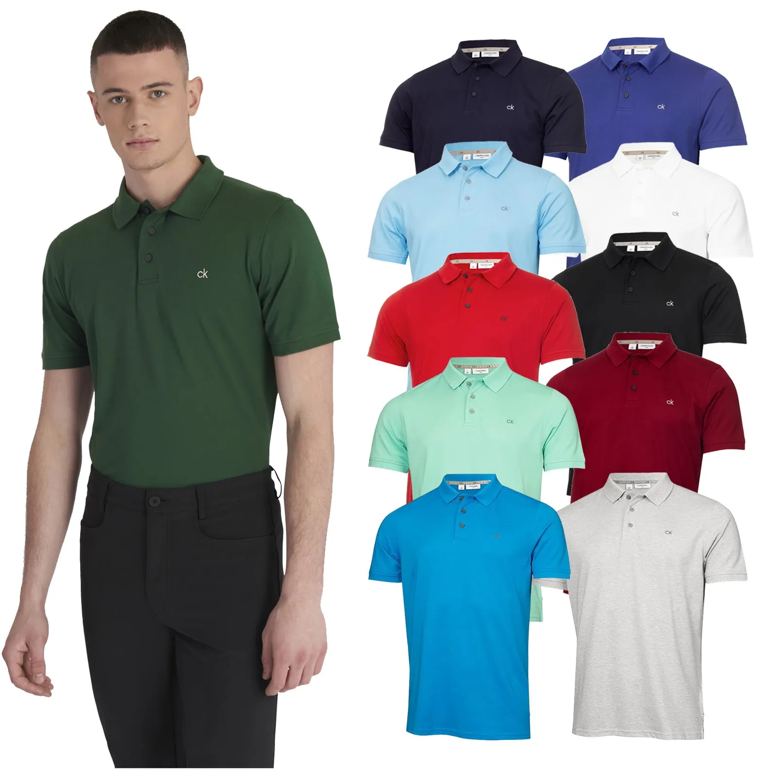 Calvin Klein Mens Planet Polo Shirt