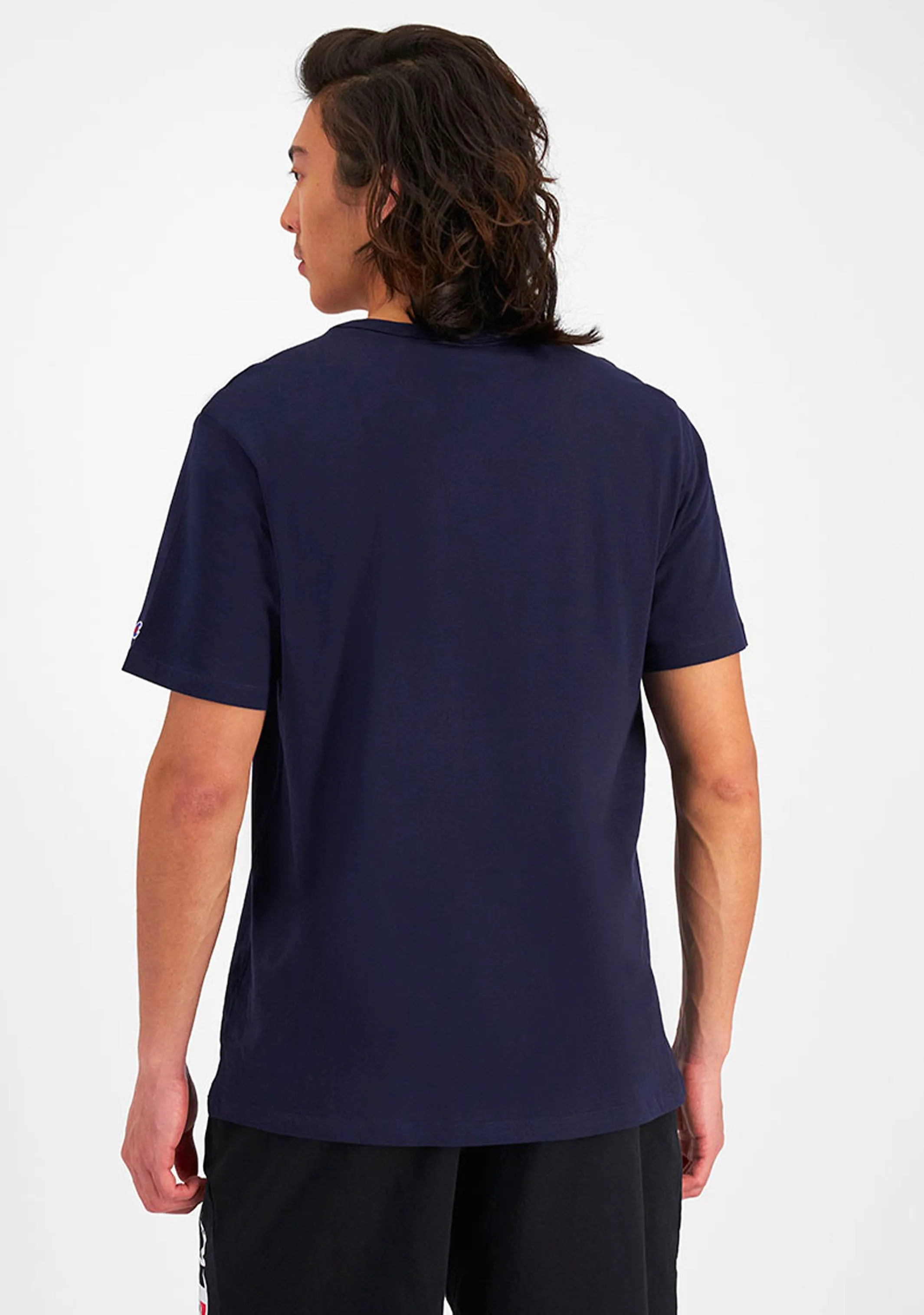 Champion Mens C Logo Short Sleeve Tee Navy <br> AY68N NAV