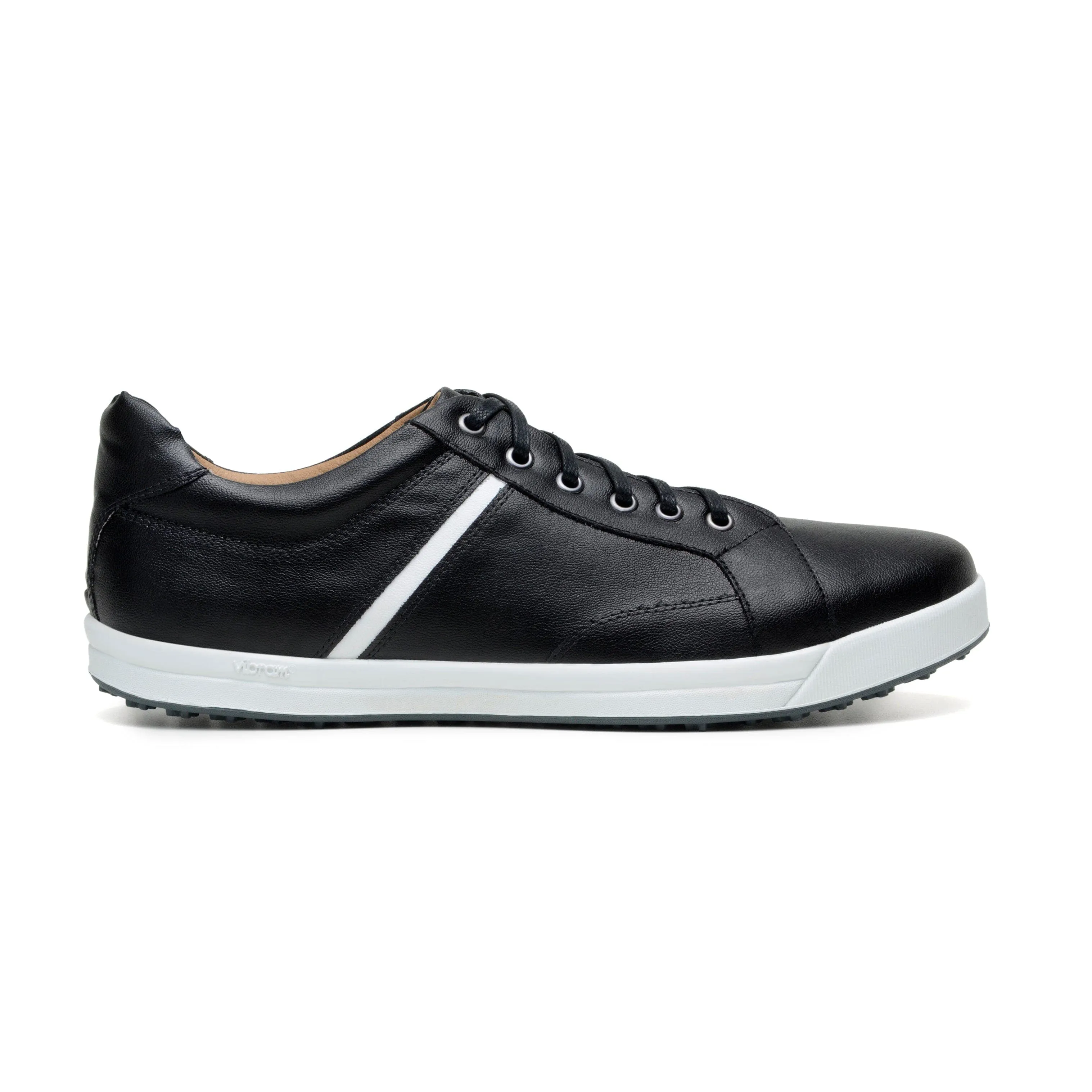 'Ciaran' men's corn-leather  sneaker by Zette Shoes - black