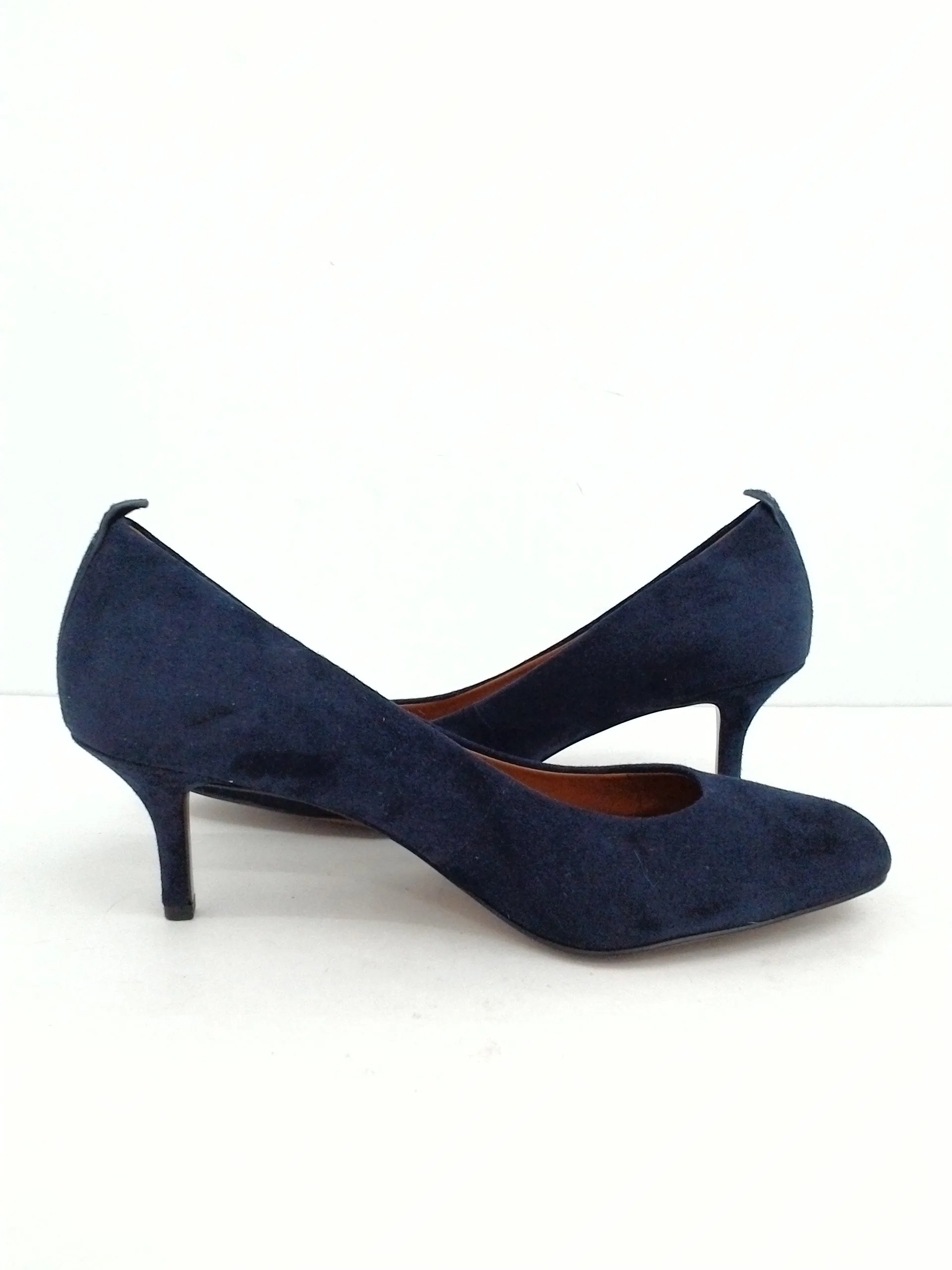 Coach Women's Navy Blue Suede Heels Size 9.5 B