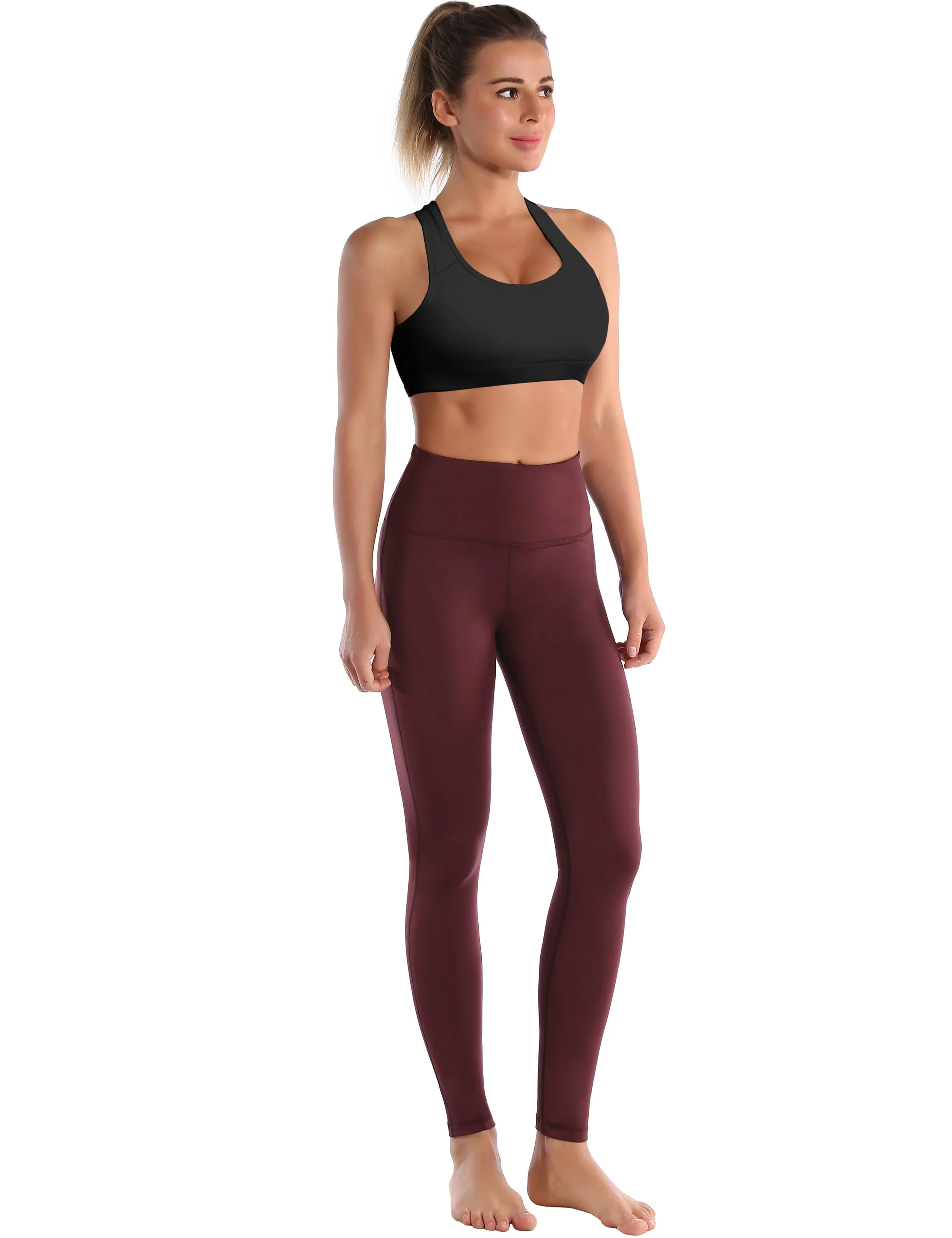 Compression Racerback Sports Bras black_yogastudio