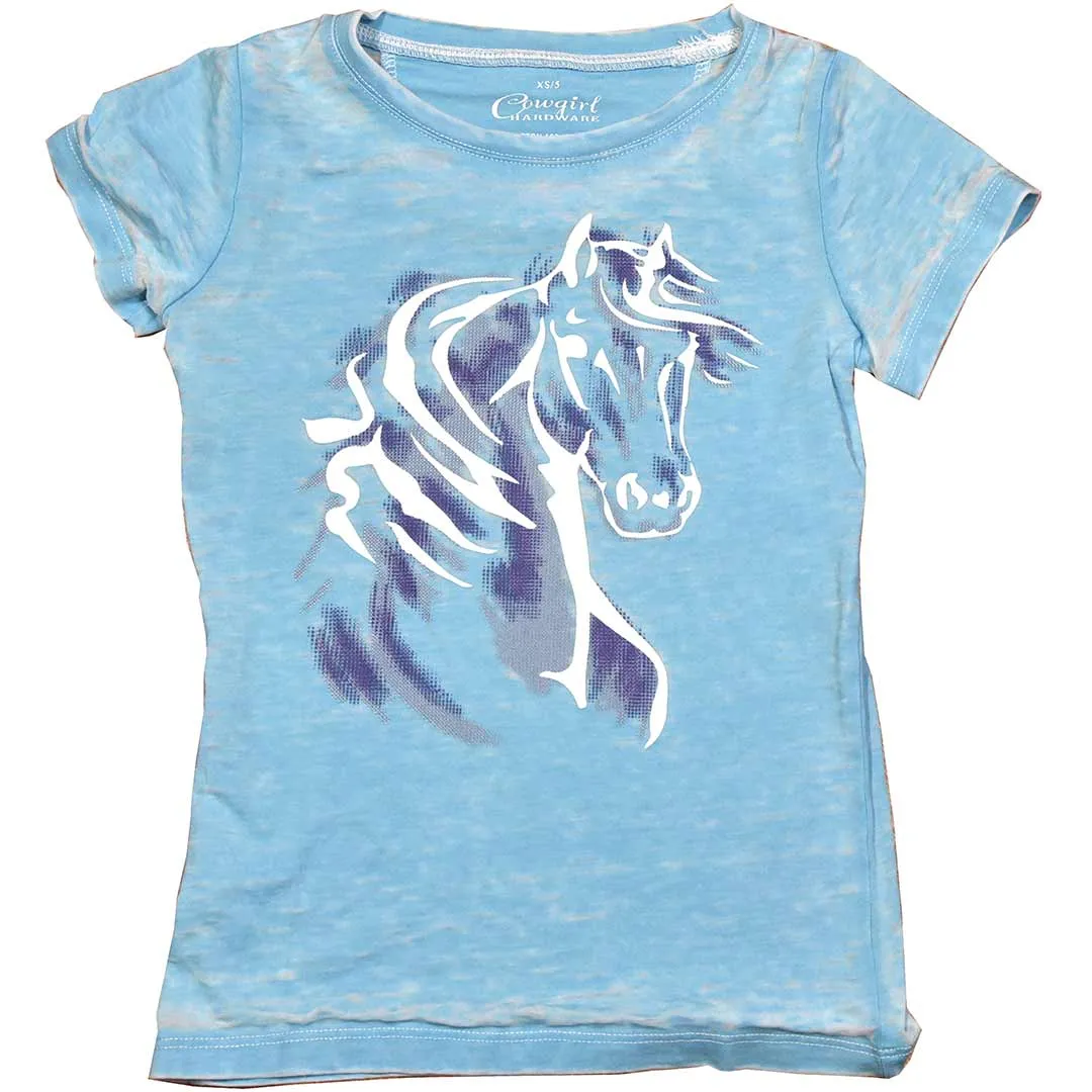 Cowgirl Hardware Girls' Horse Graphic T-Shirt