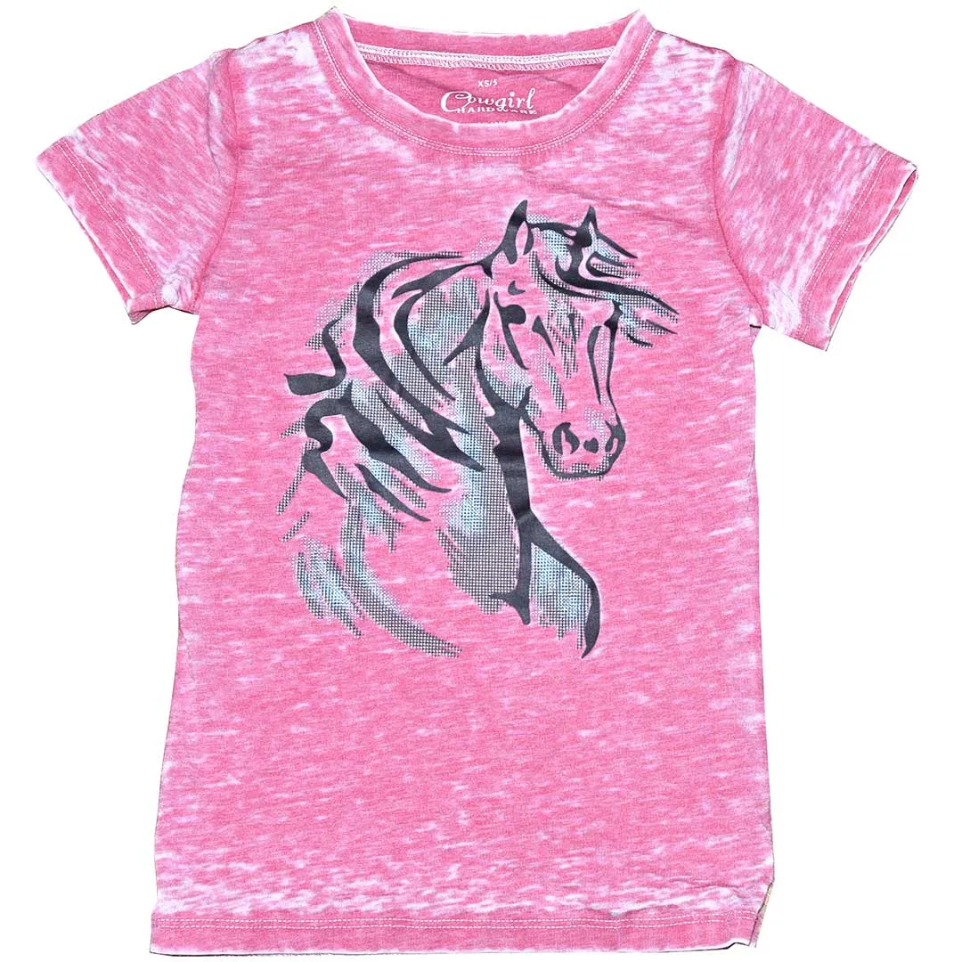 Cowgirl Hardware Girls' Horse Graphic T-Shirt