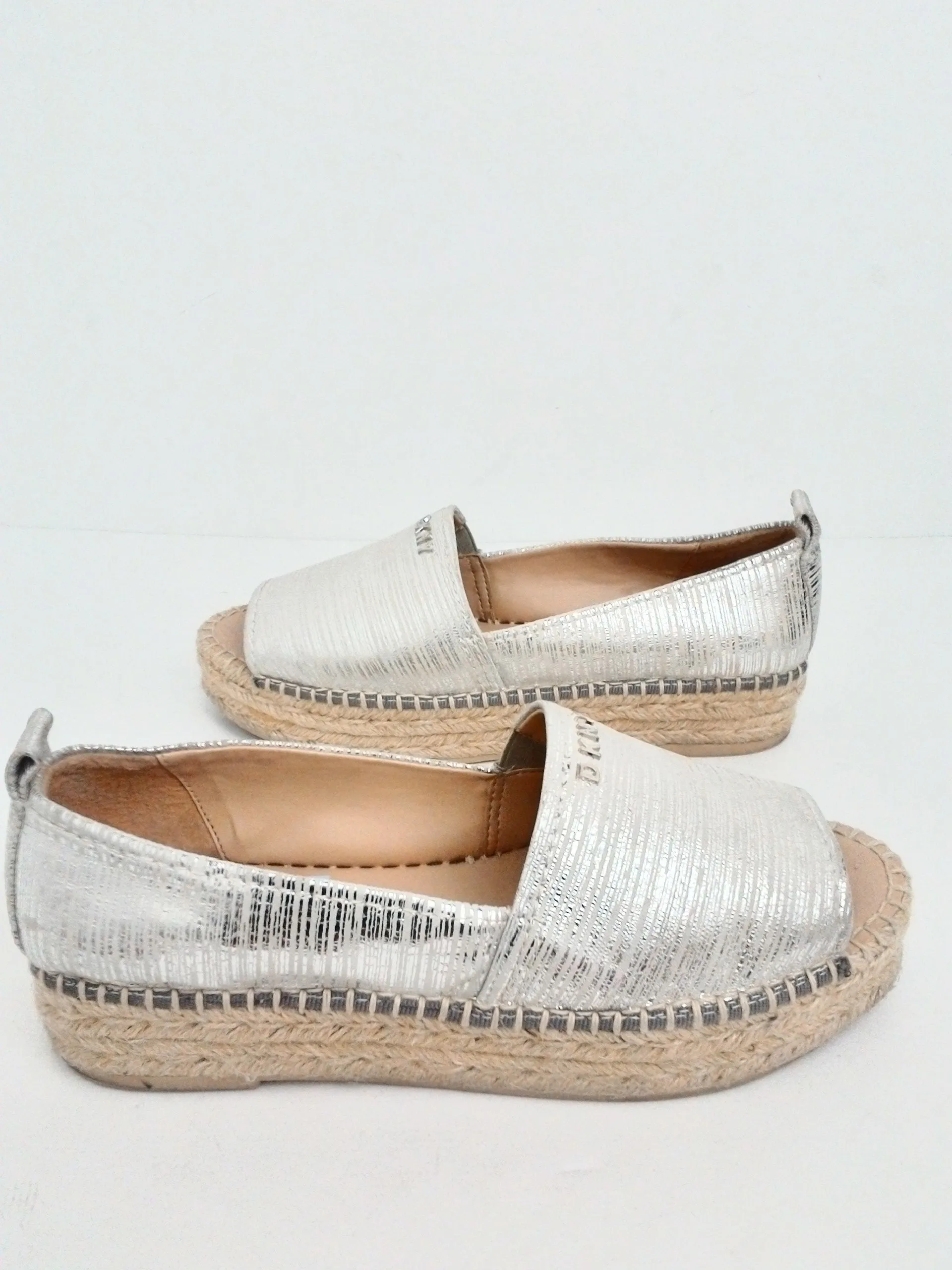 DKNY Women's Silver Platform Size 10