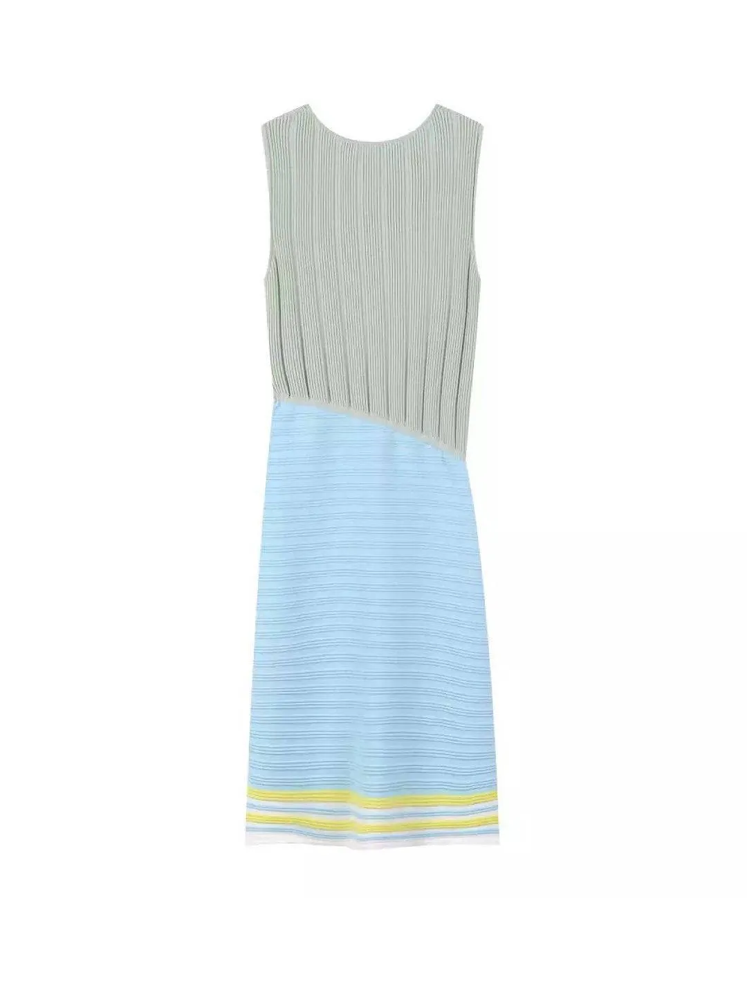 Drawstring Waisted Sleeveless Knit Dress