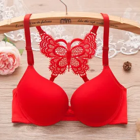 Front Open Butterfly Padded Bra