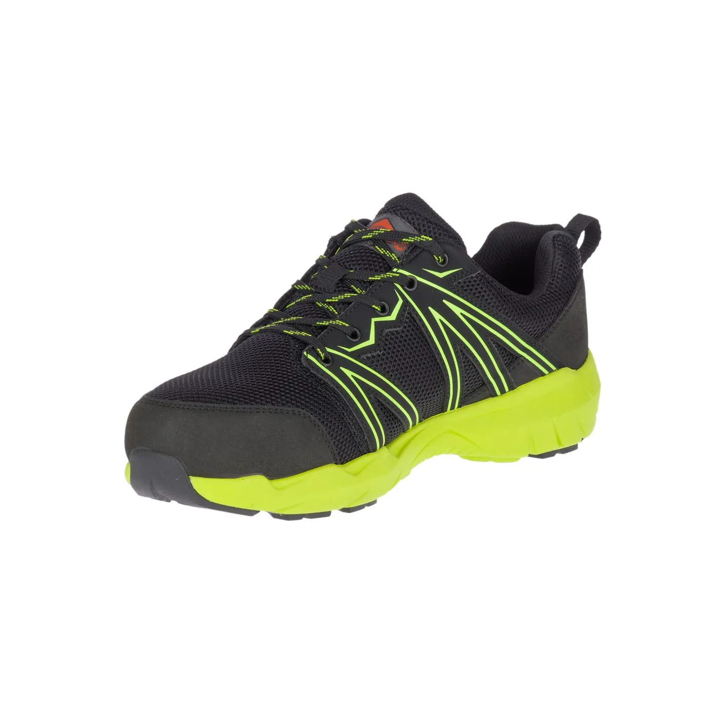 Fullbench Superlite Men's Alloy-Toe Work Shoes Black/Lime