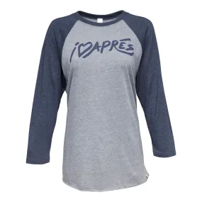 I Love Apres 3/4 Tee Shirt Women's