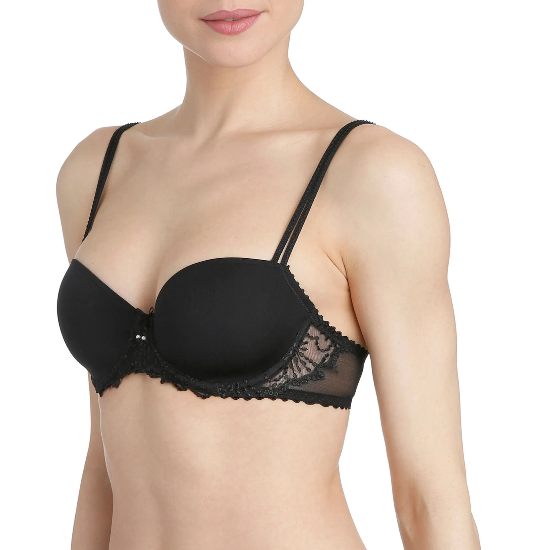 JANE Balconette T shirt Bra | Black