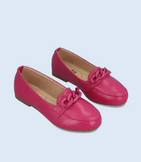 KG0055-FUSCHIA-Girls Casual Pumps