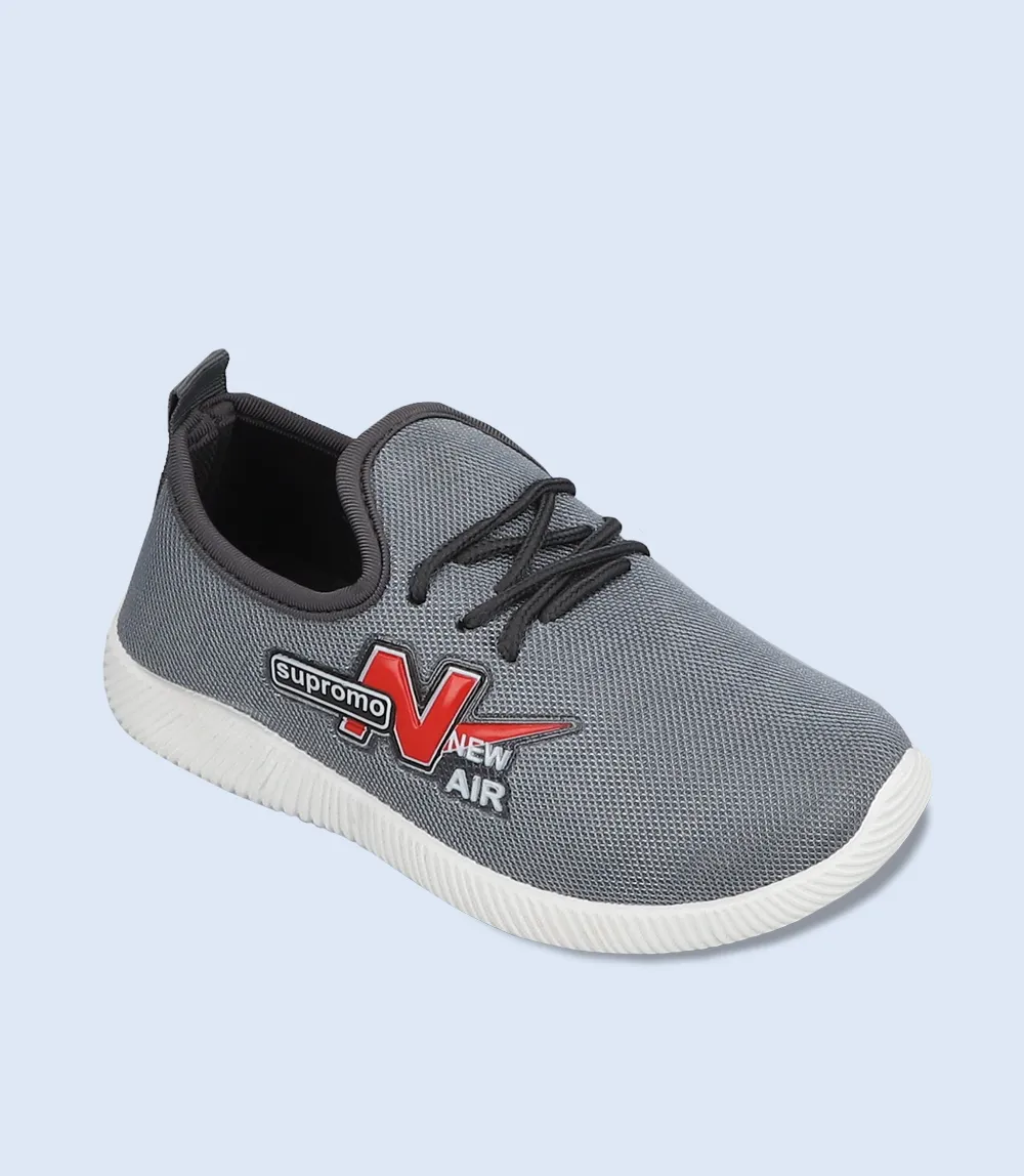 KG0086-GREY-Girls Casual Sneakers