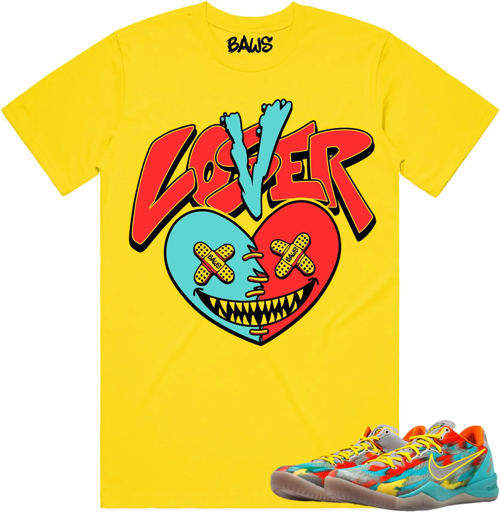 Kobe 8 Venice 8s Shirt to Match - VENICE LOVER LOSER BAWS