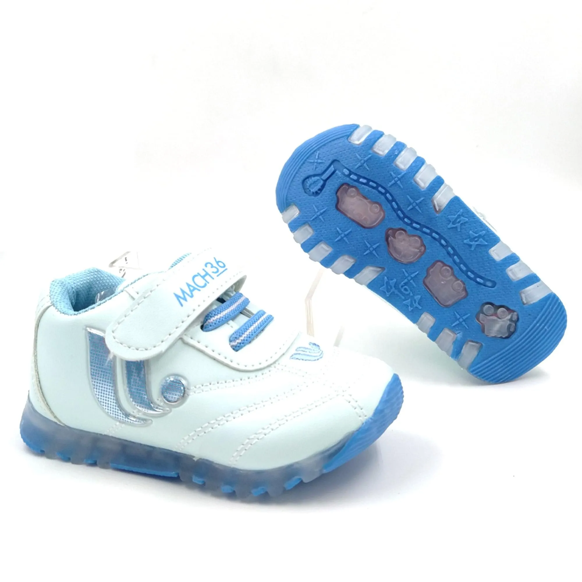 LED Light White Shoes | Combo