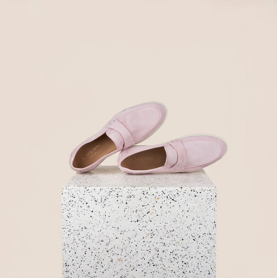 Lisa Strap Sneaker Loafer - Peony Suede SAMPLE SALE - FINAL SALE