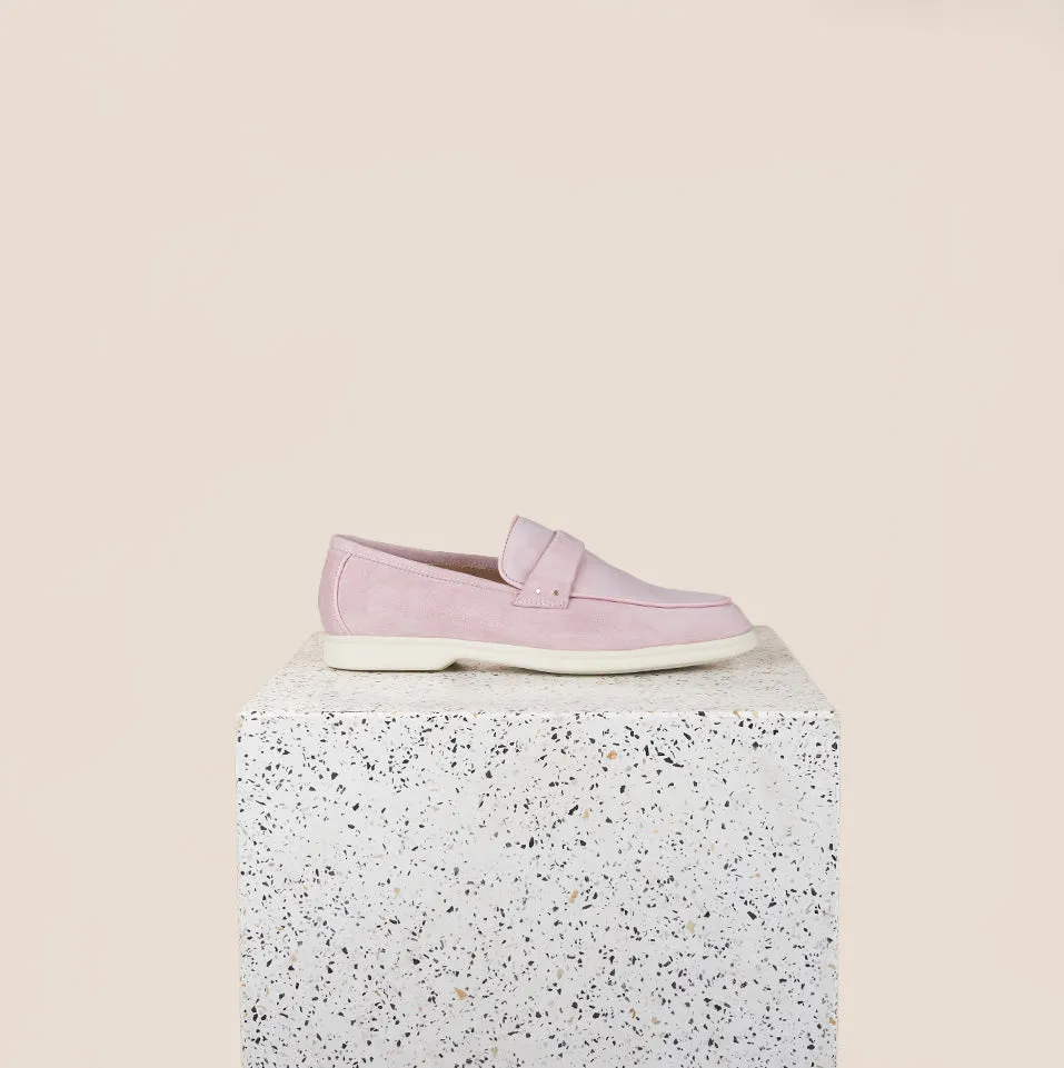 Lisa Strap Sneaker Loafer - Peony Suede SAMPLE SALE - FINAL SALE