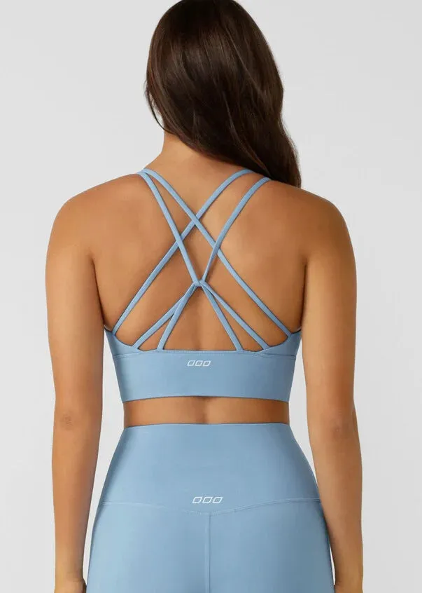 Lotus Longline Sports Bra Moontide