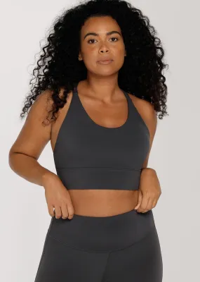 Lotus Longline Sports Bra Titanium