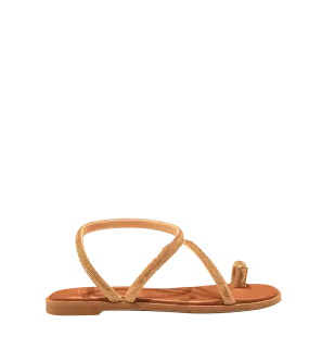 Majorca Sandal in Champagne Crystal