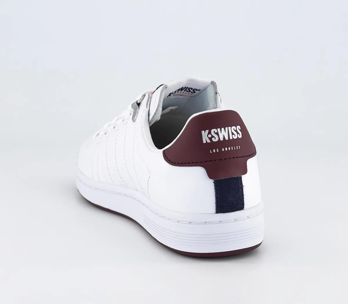 Mens K-Swiss Lozan II White Windsore Wine Peacoat