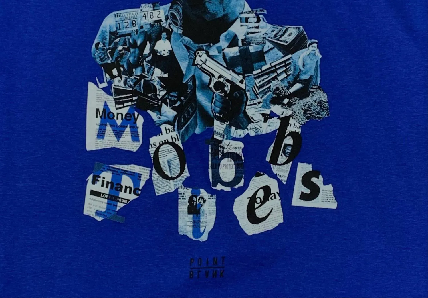 Men's Mob Ties T-Shirt In Royal Blue