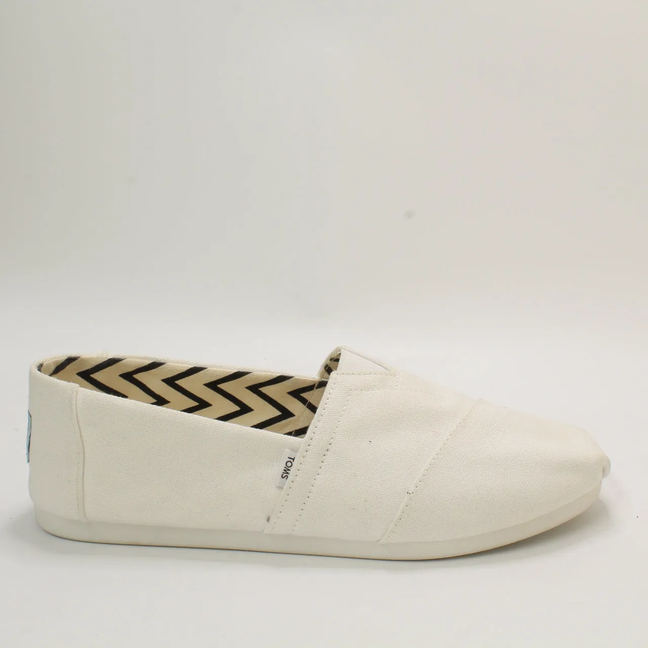 Mens Toms Classic Alpargata White Recycled Cotton Canvas