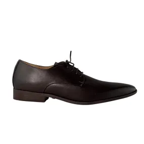 'Nero' Men's Vegan Derby Shoe by Zette Shoes - Espresso