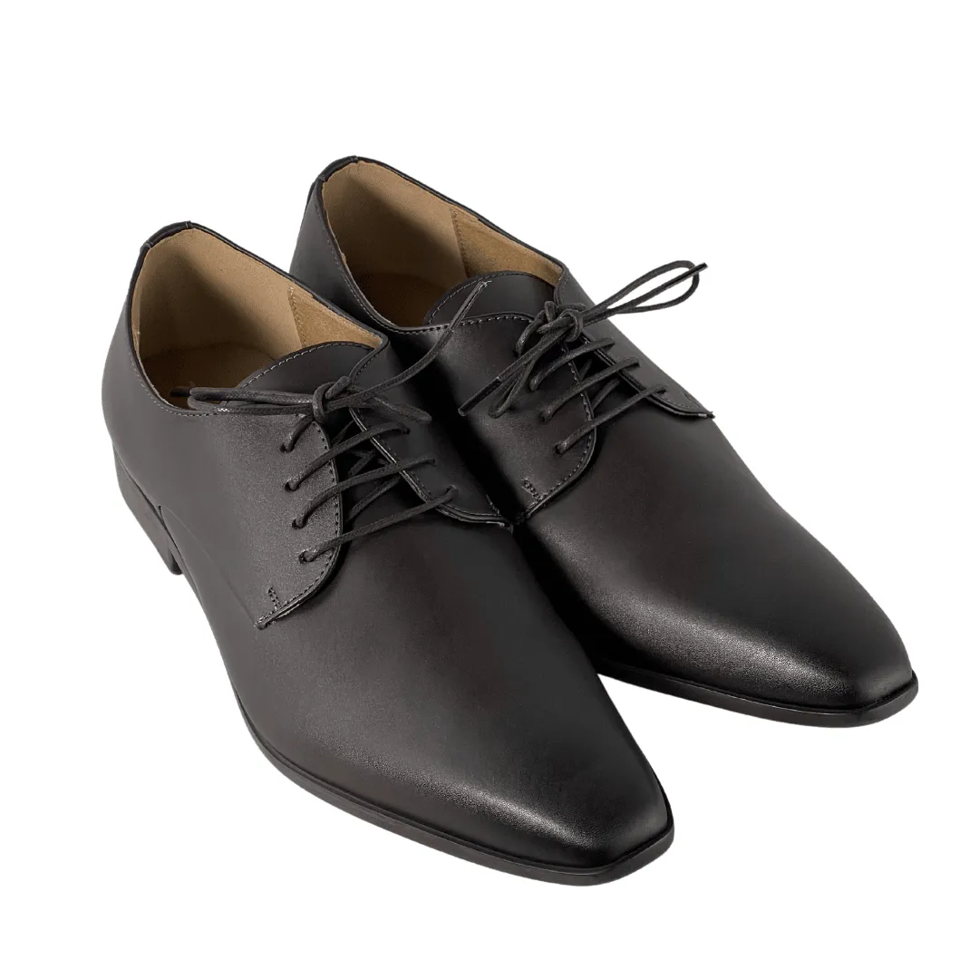 'Nero' Men's Vegan Derby Shoe by Zette Shoes - Espresso