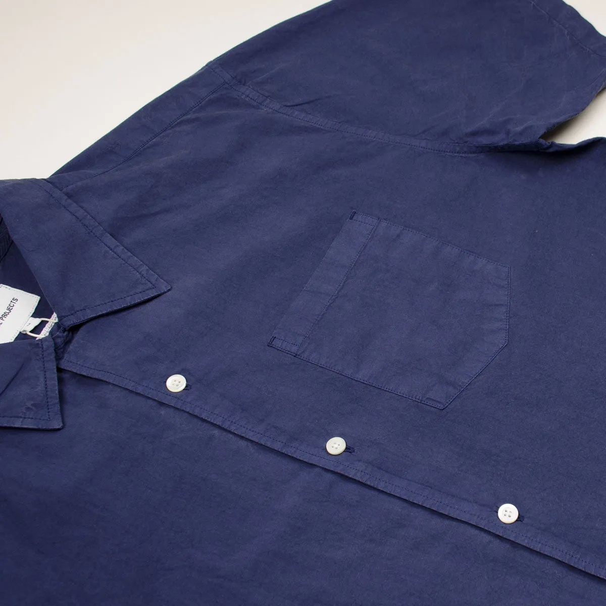 Norse Projects - Carsten Cotton Tencel Shirt - Calcite Blue