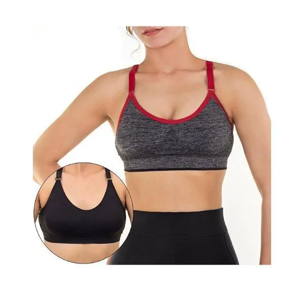 Pack Of 2 Seamless Racer Back Yoga Bras