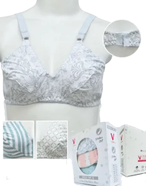 Pack Of 3 Printed Cotton Woven Bras