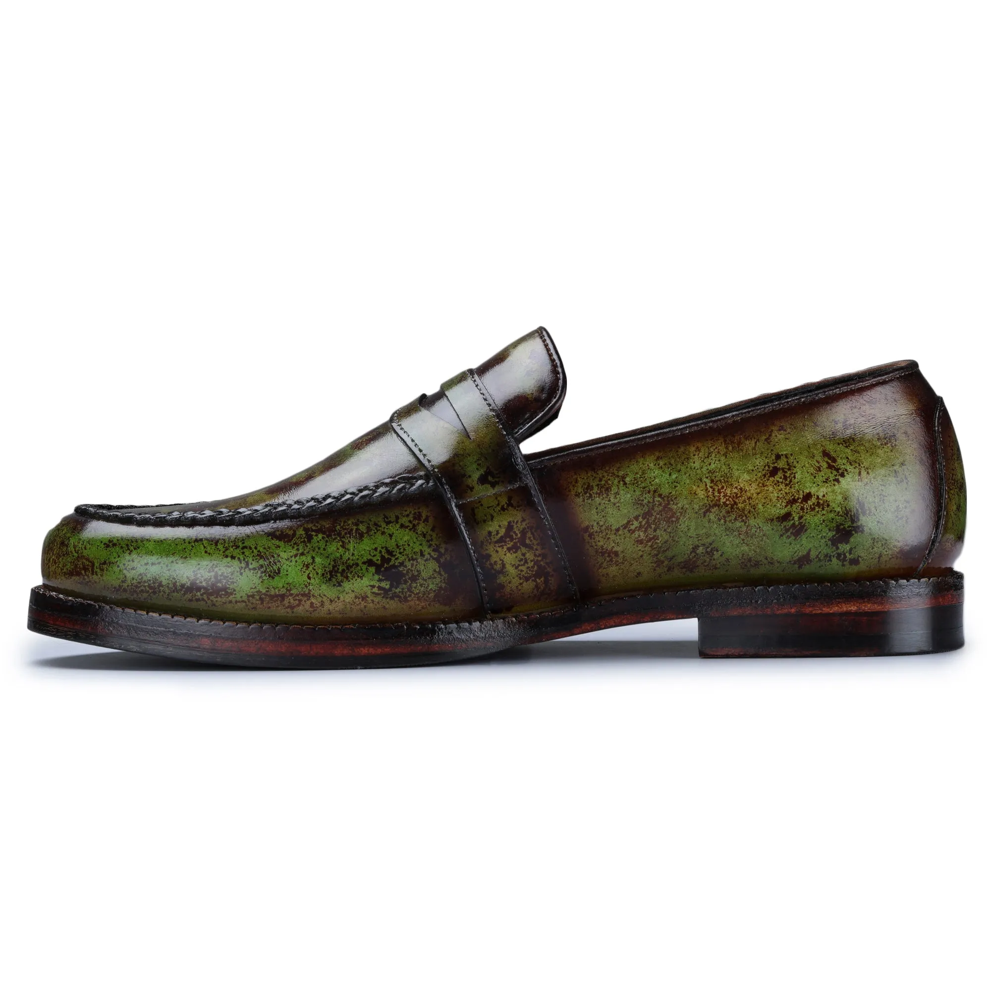 Penny Loafers - Green