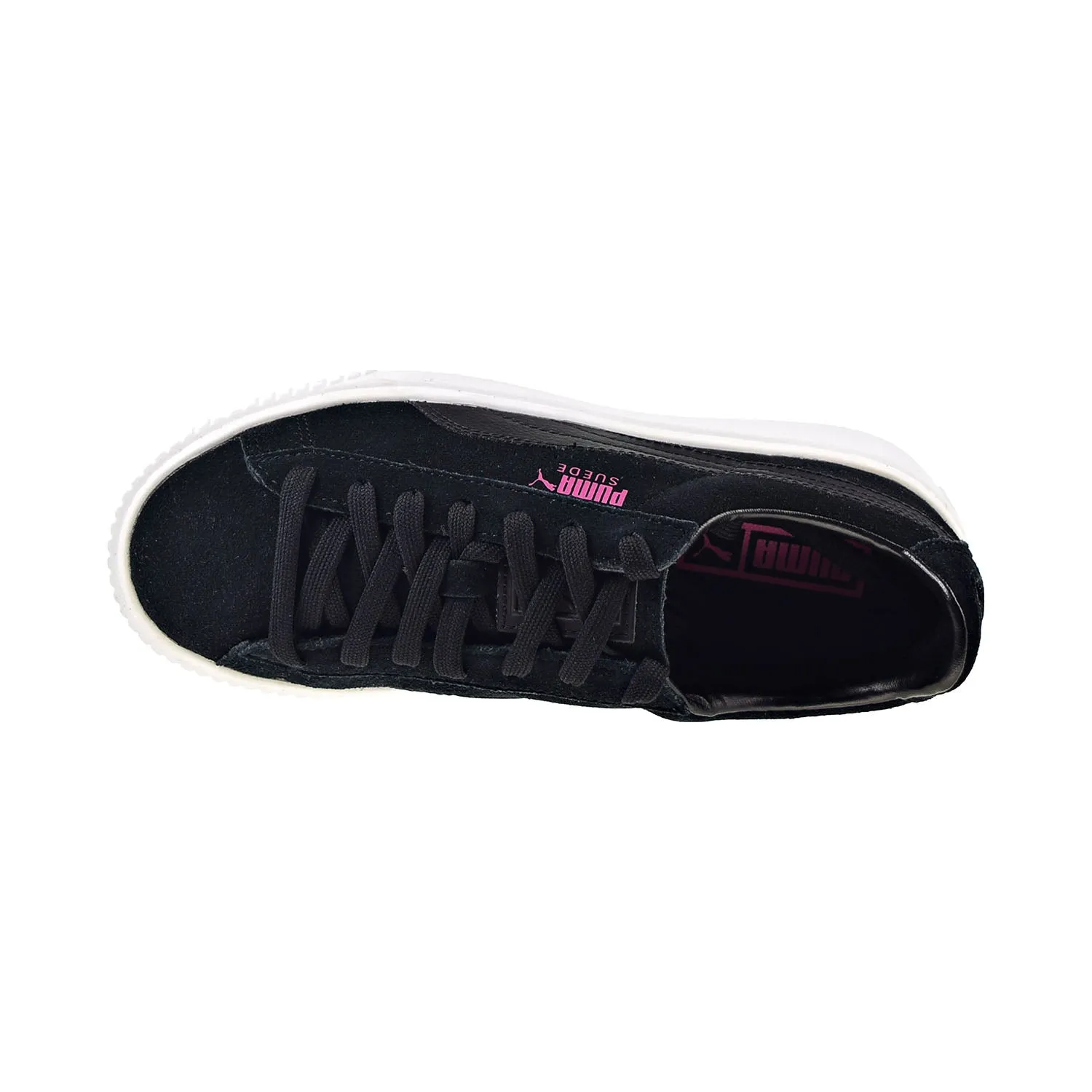 Puma Suede Platform Big Kids' Shoes Puma Black-White