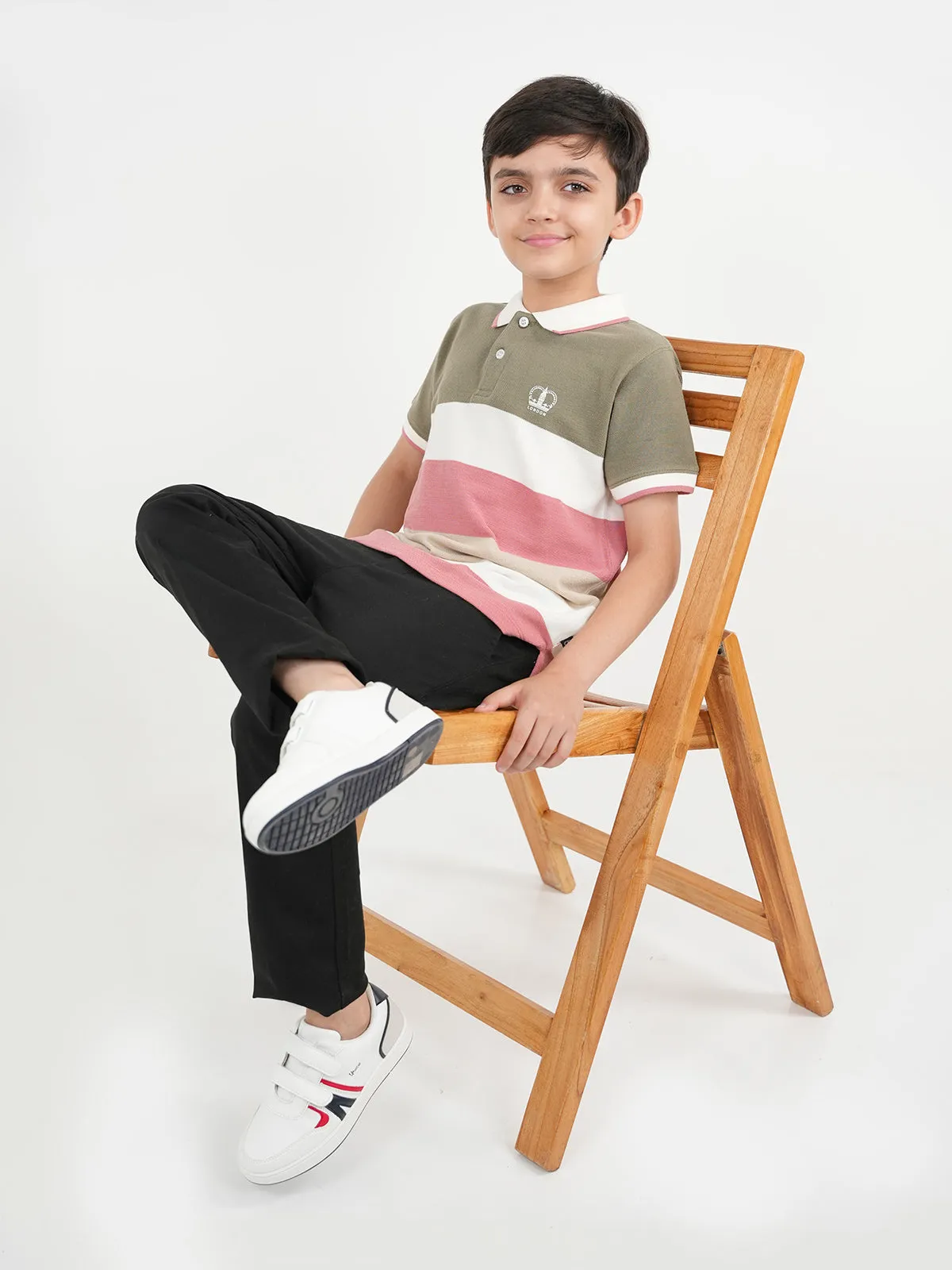 "MWENYE" Kids Casual Summer Polo Tee Shirt