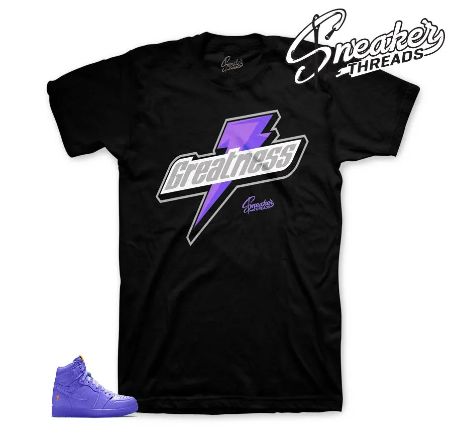 Retro 1 Rush Violet Greatness Shirt