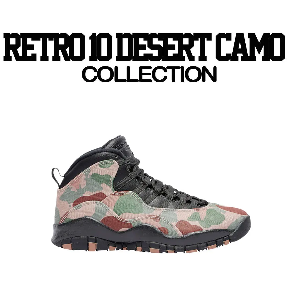 Retro 10 Desert Camo Scared Money Shirt