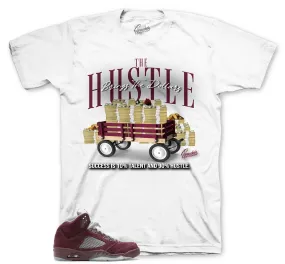 Retro 5 Burgundy Talent & Hustle Shirt