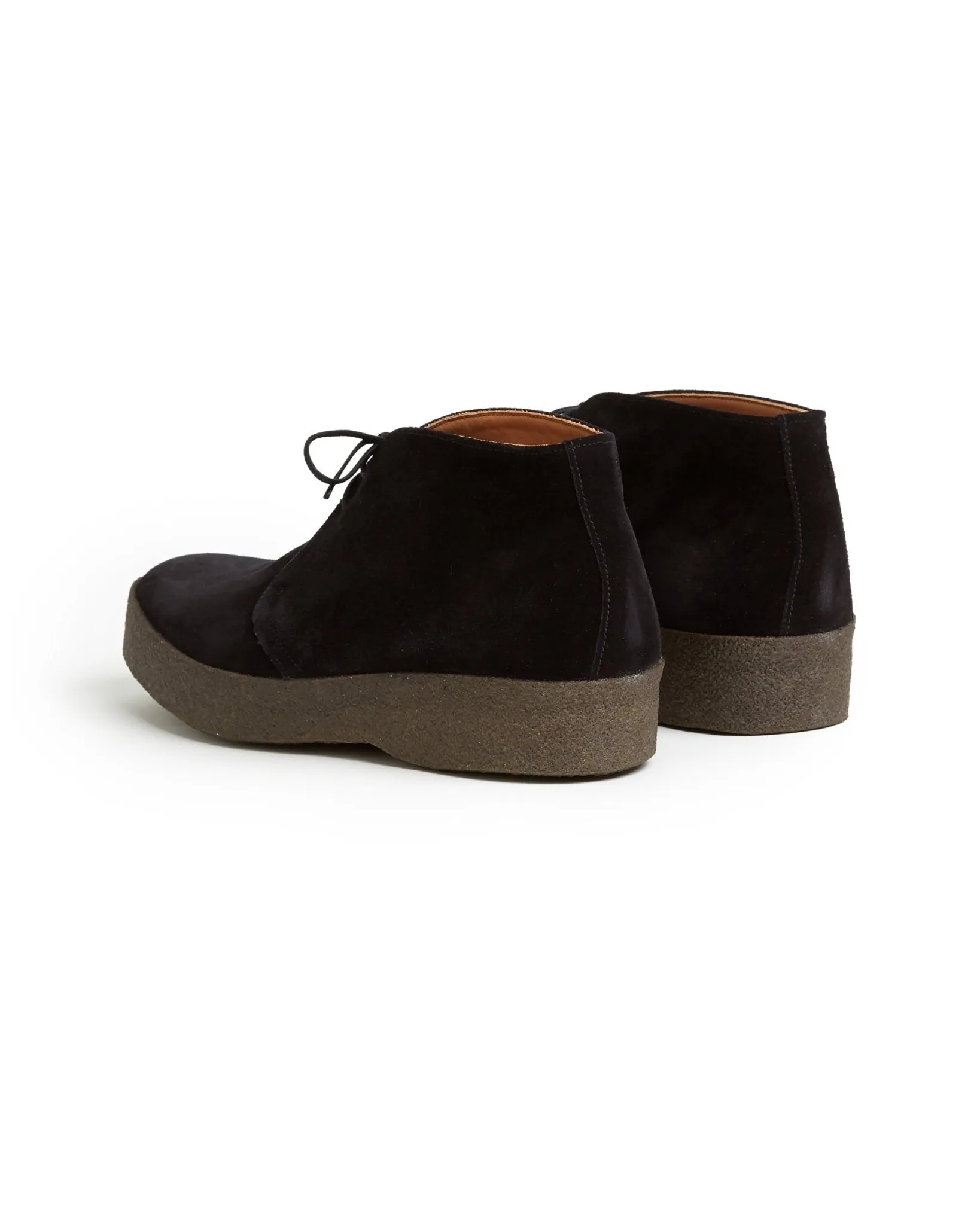 Sanders Hi-Top Suede Chukka Boot: Black