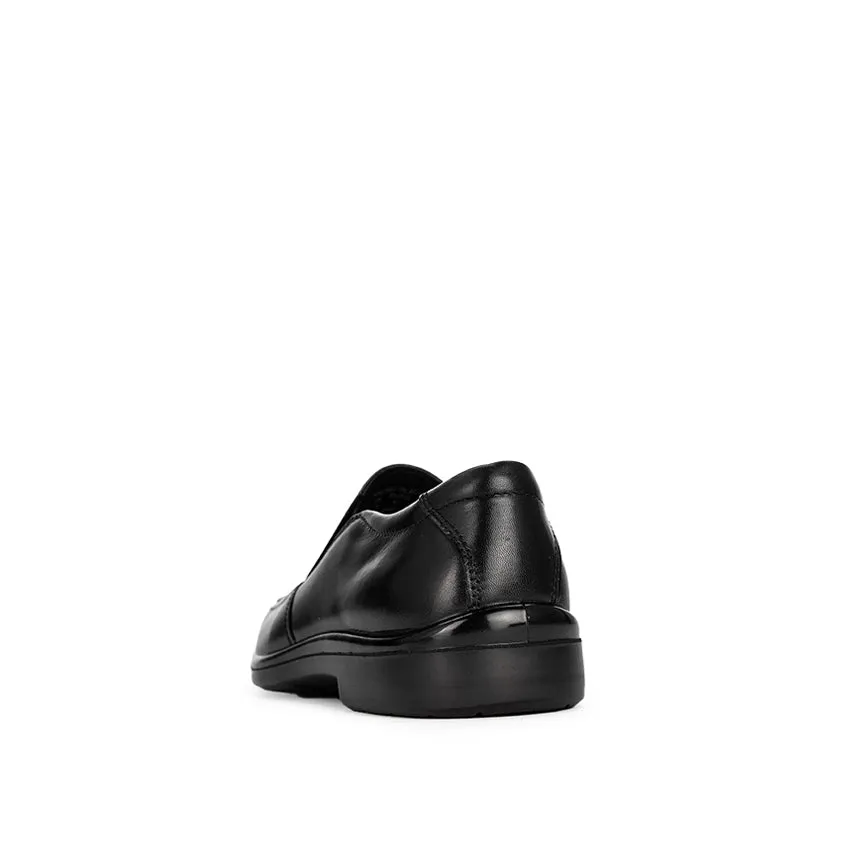 Stocks Men's Shoes - Black Leather