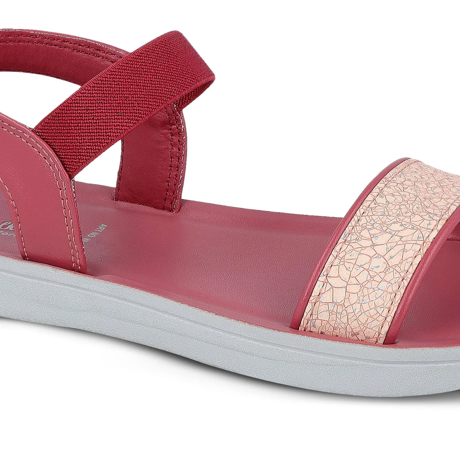 Walkaroo Womens Sandal  - WL7828 Peach